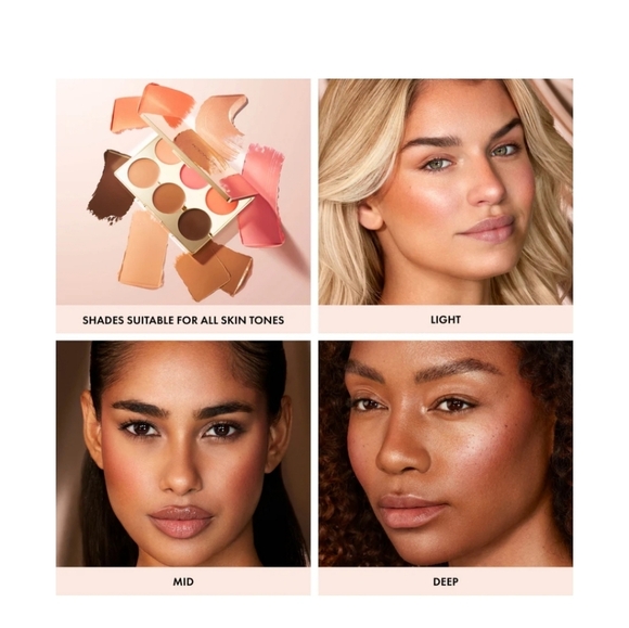 ICONIC LONDON MULTI USE CREAM BLUSH, BRONZE & HIGHLIGHT PALETTE NIB - Picture 4 of 11